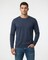 BELLA + CANVA Heather CVC Long Sleeve Crewneck T-Shirt for Layering Style & Custom Print Essential Tee